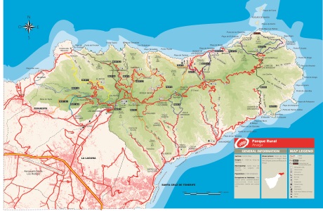 Mapa General Senderos Anaga