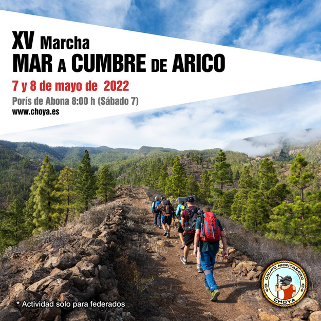 XV Marcha Mar a Cumbre de Arico 2022 – Grupo Montañero Choya