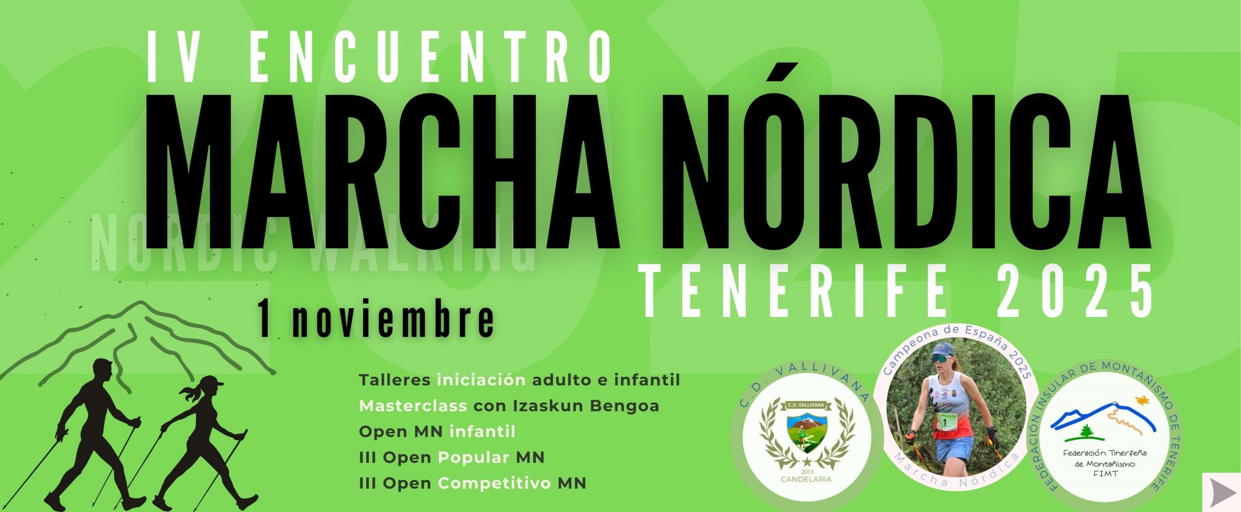 IV Encuentro Marcha Nórdica Tenerife 2025 banner web fimt
