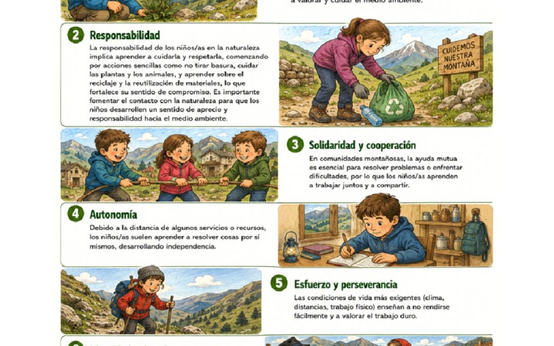 VALORES DE INFANCIA Y JUVENTUD EN LA MONTAÑA
