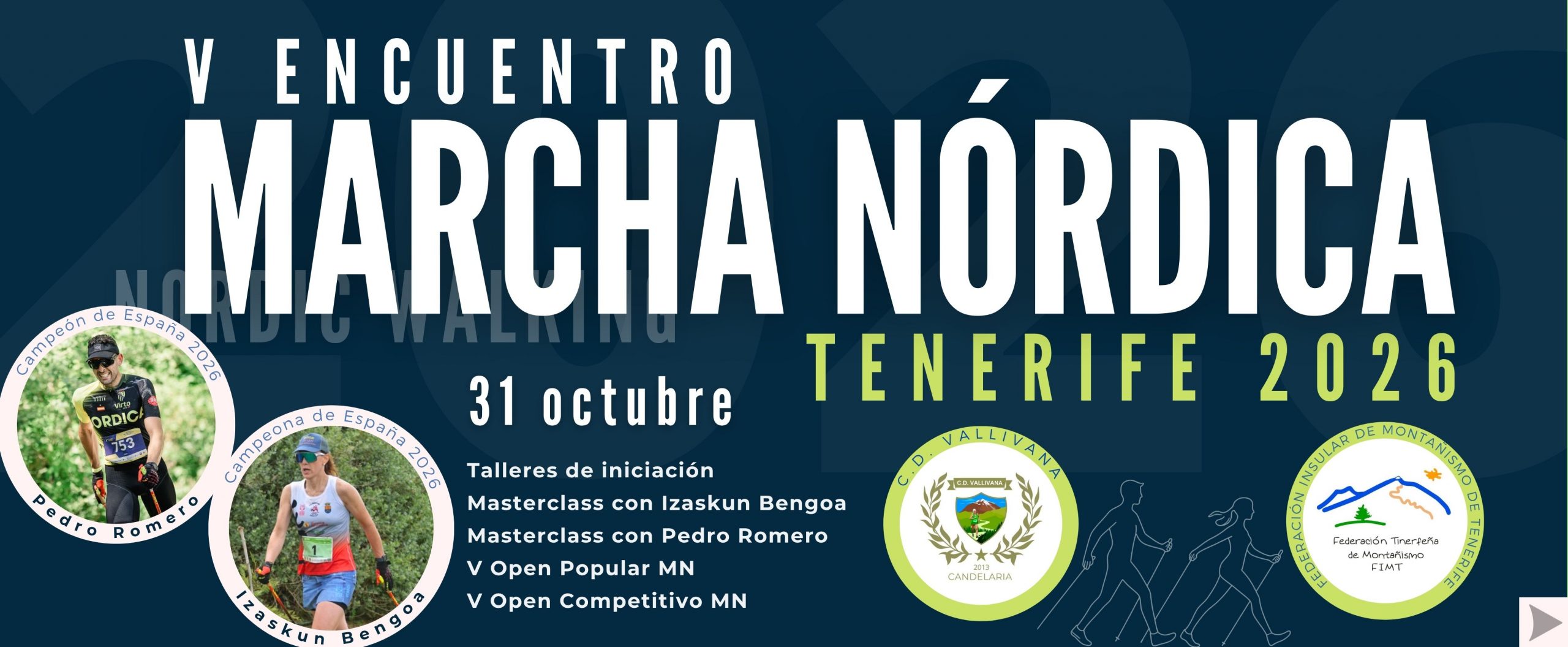 V Encuentro Marcha Nórdica Tenerife 2026 banner web fimt 2